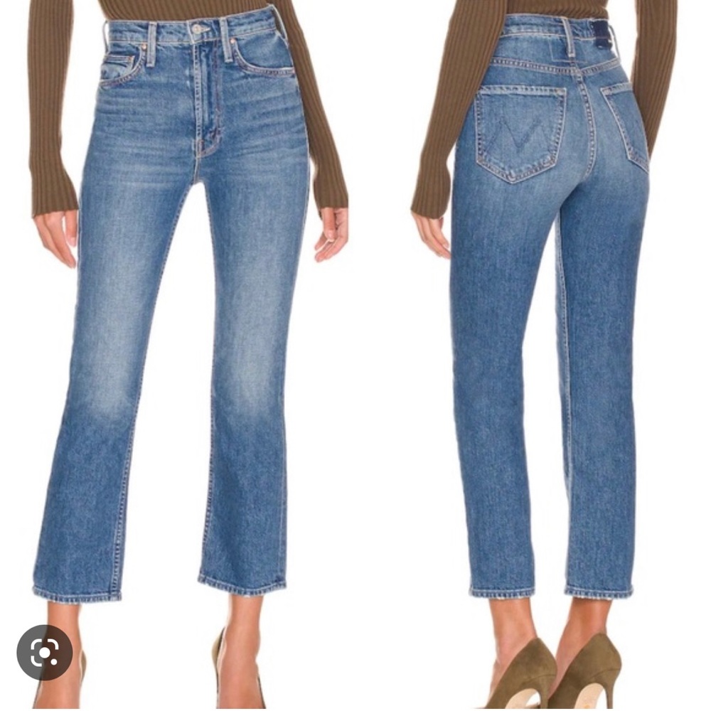 MOTHER SUPERIOR High Waisted Rider Ankle
Jeans in Running with Scissors - 25